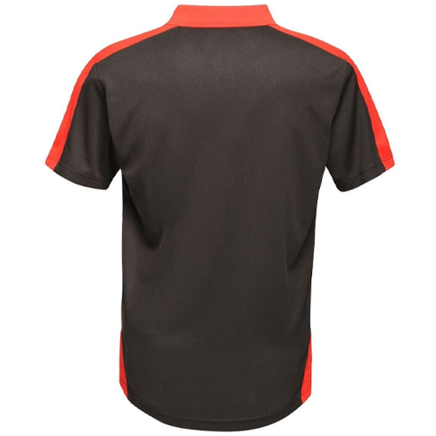 Regatta TRS174 Contrast Workwear Coolweave Quick Dry Polo Shirt, Colour: Black / Red