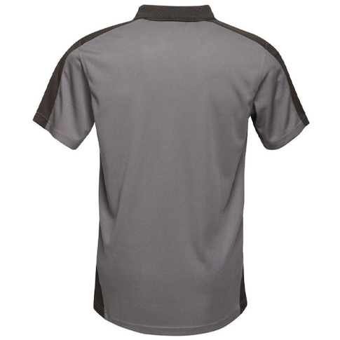 Regatta TRS174 Contrast Workwear Coolweave Quick Dry Polo Shirt, Colour: Seal Grey / Black