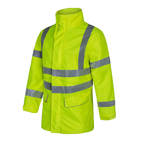 JK525 Aqua Hi-Vis Ripstop Breathable Jacket, Colour : Yellow