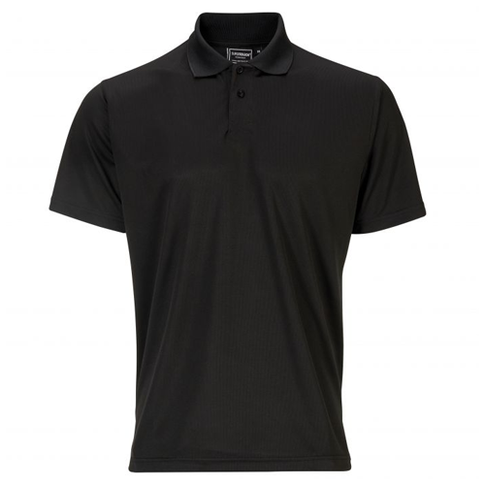 Supertouch Black Bird Eye Polo Shirt