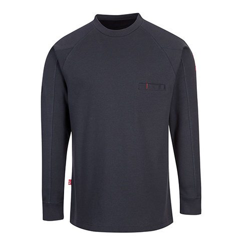 Portwest - FR33 - FR Anti-Static Crew Neck, Colour: Navy