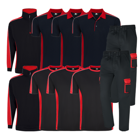 Orn Workwear Set A Black/Red