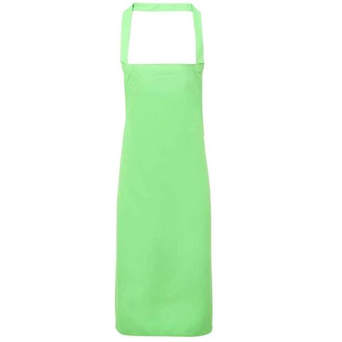 PR102 - Premier Organic Cotton Bib Apron  ​, Colour: Apple Green