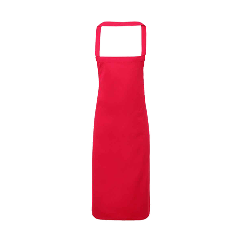 PR102 - Premier Organic Cotton Bib Apron  ​, Colour: Hot Pink