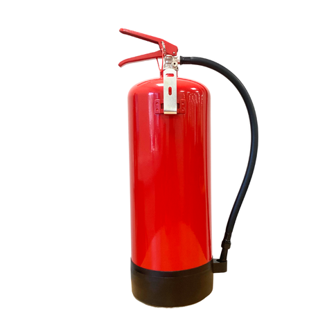 FireShield 9kg ABC dry powder fire extinguisher back view