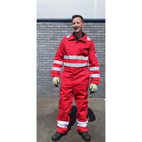 red flame retardant coveralls