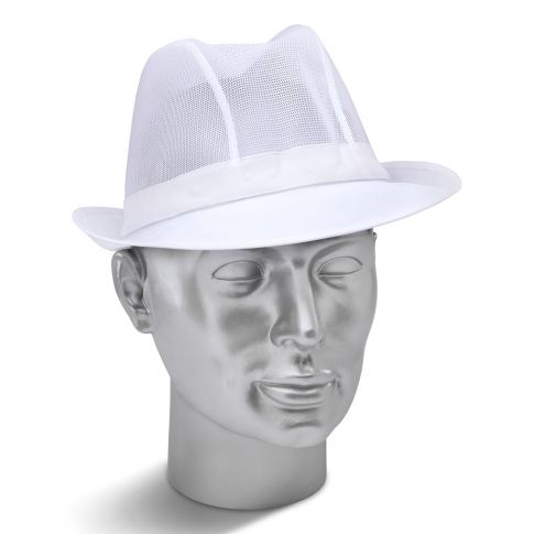 Click Trilby Hat White