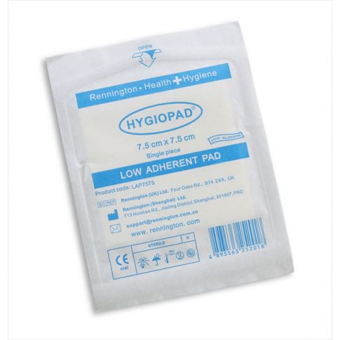 Low Adherent Dressing 7.5 x 7.5cm (Box of 25)