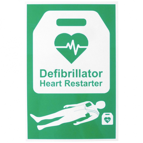 AED Automated External Defibrillator Sign 20cm x 30cm